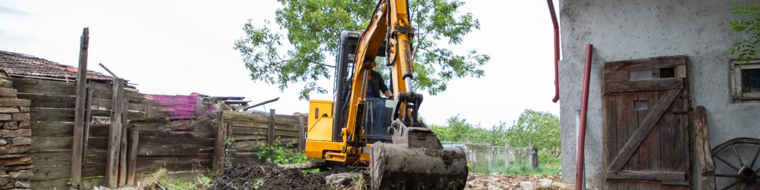 Excavation site work in Castleton, VT